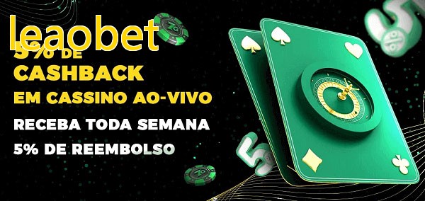Promoções do cassino ao Vivo leaobet